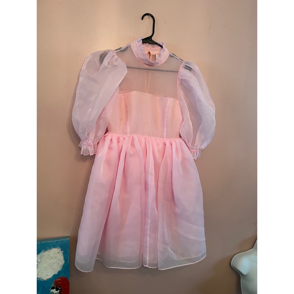 SELKIE Royal Puff Dress pink S angelcore coquette ethereal girlhood